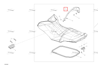 Сиденье ремень модель красный / чёрный Sea-Doo RXP (2016) (269002364)