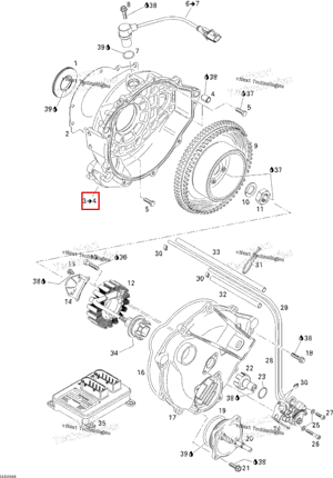 IGNITION корпус чёрный Sea-Doo 420811012