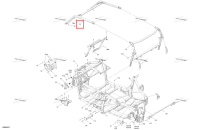 Глубокий чёрный передний каркас комплект включает 30 to 30 a Can-Am Commander 1000R EFI DPS (2022) (715009384)