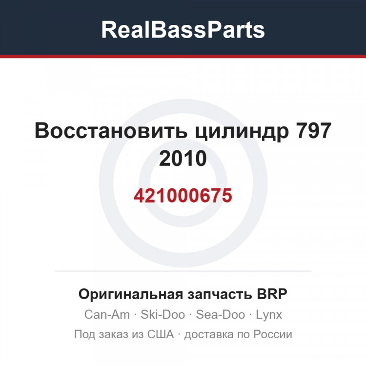 421000675 Восстановить цилиндр 797 2010