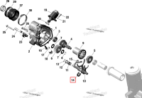 Holding хомут с Magnet Sea-Doo RXT-X 300 (2023) (420261241)