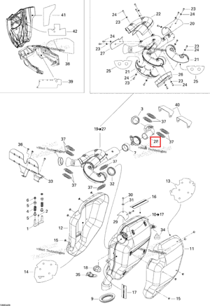 Передний труба Ski-Doo 514053528