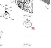 703501190 Бак охлаждающей жидкости для квадроцикла Can-Am 709200504 709200312 709200624 