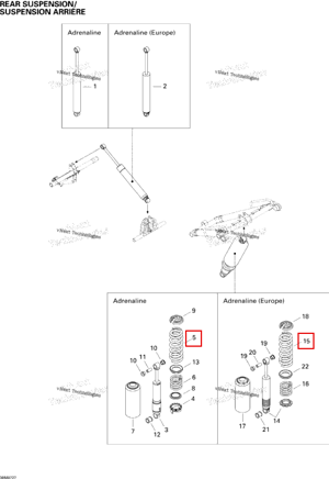 Чёрный пружина Ski-Doo 503191342