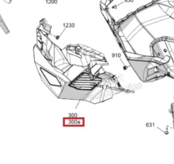 502008263 Панель левая Ski-Doo