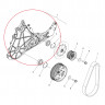 1334431 Крышка кронштейн КПП ремень для снегоходов Polaris AXYS PRO RMK 600/800/850 2016-2021" 1333116