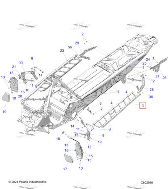 1027896-067 В сборе подножка левый GLBLK включает 4,9 28,30