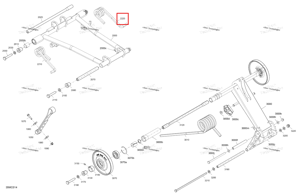Правый передний Torsion пружина Ski-Doo 503195607