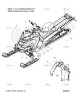 Наклейка боковая панель верхний левый Polaris 800 AXYS Pro RMK LE 155 (2017) (7183511)