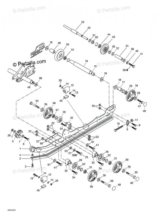 207054044 SCREW-HEX.CAP DIN.931  Болт M5 X 40