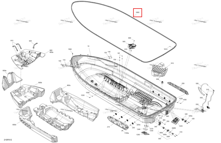 Прокладка Sea-Doo GTR 300 X (2026) (292002242)