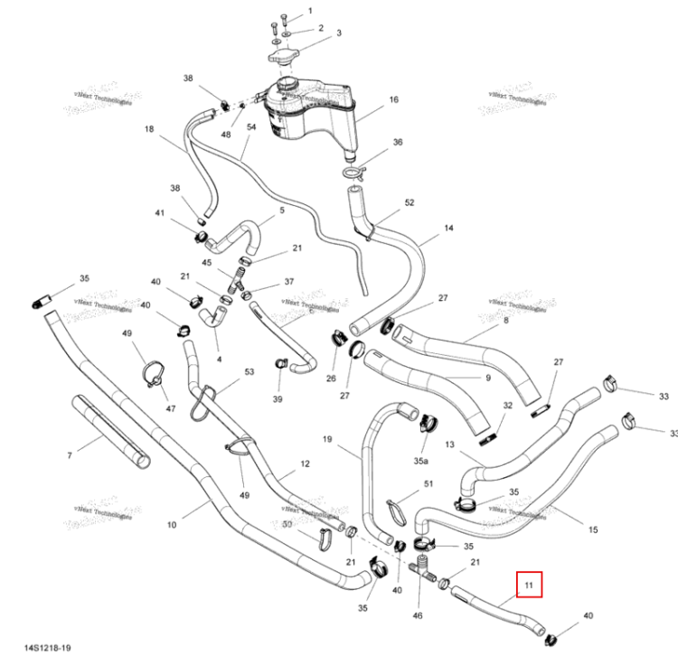 FORMED шланг Sea-Doo RXT-X 260 RS (2012) (276000239)