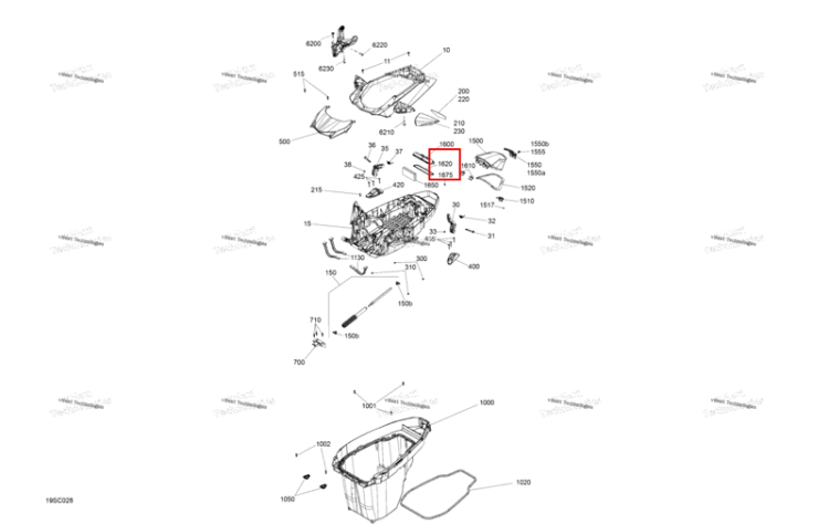 Прокладка Sea-Doo RXT-X 300 (2023) (293250591)
