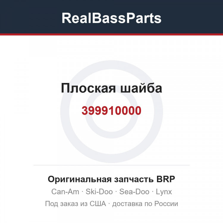 399910000 Плоская шайба