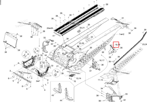 Правый задний опора Ski-Doo 518325753