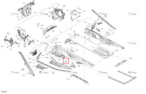 Левый подножка Ski-Doo 518332306