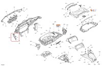 705018179 Пластиковая накладка левая для квадроциклов Can-Am OUTLANDER G3