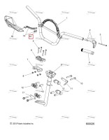 Опора HANDGUARD BOTTOM чёрный Polaris 800 AXYS Pro RMK LE 155 (2017) (5139932-458)