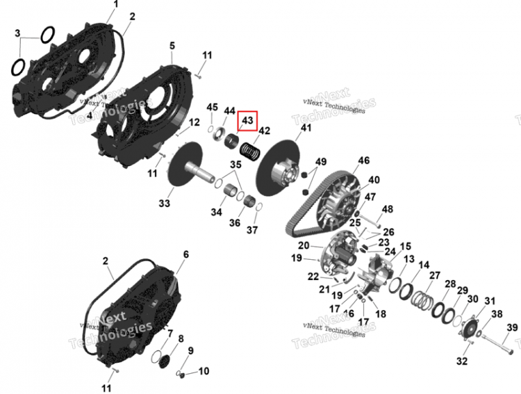 Пружина опора Can-Am Outlander 4x4 XT 1000R (2025) (420427323)