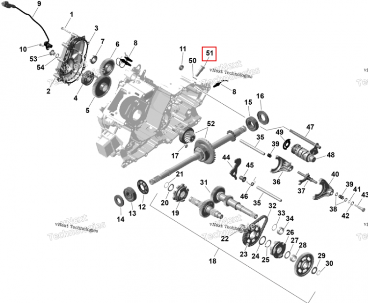 Index винт в сборе M16 X1 5 Can-Am Outlander 4x4 XT 1000R (2025) (420441395)
