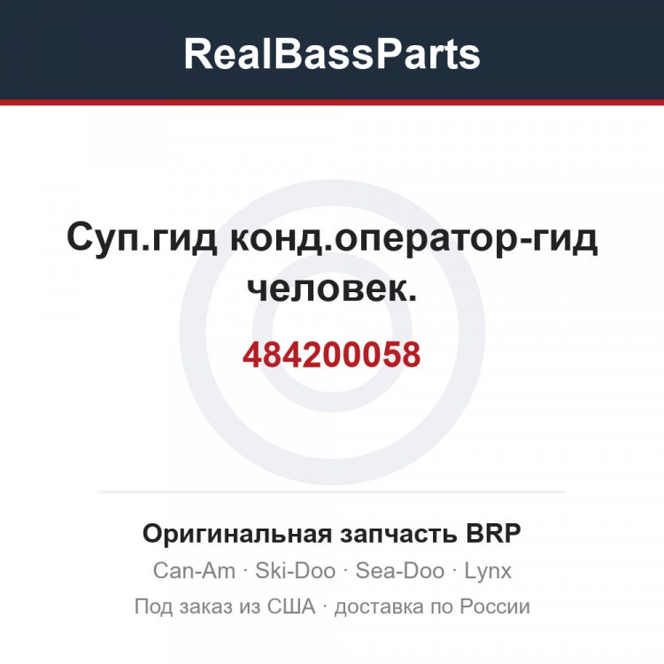 484200058 Суп.гид конд.оператор-гид человек.