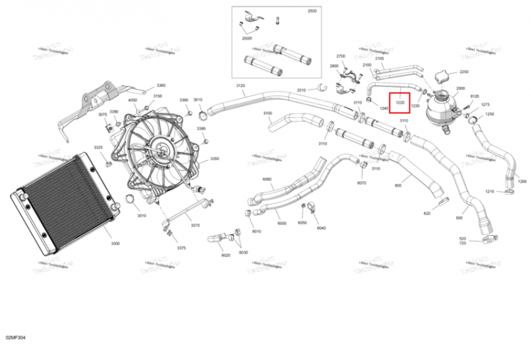 Шланг Ski-Doo Expedition LE 900 ACE Turbo (2026) (509001454)
