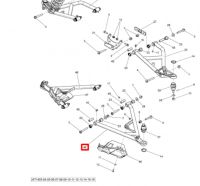 706202870 Рычаг правый, нижний квадроцикла BRP/CanAm Outlander/Renegade 500/650/800/1000 706200984