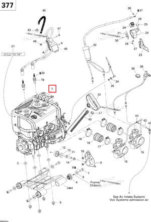377 двигатель Ski-Doo 400308913