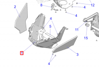 2637701-070 Панель передняя нижняя Polaris MATRYX