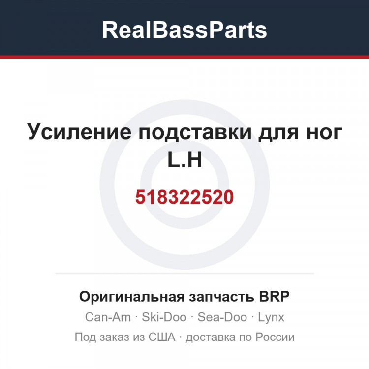 518322520 Усиление подставки для ног L.H