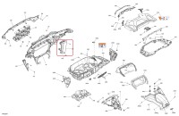 705018185 Пластиковая накладка правая для квадроциклов Can-Am OUTLANDER G3