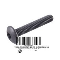 250000541 TORX-TRUSS M/S STLSS BLACK M6 X 35