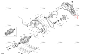 Цепь Case крышка b Ski-Doo 504154609