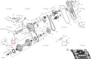 Приводной ось в сборе g Ski-Doo 504154549