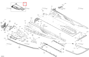 Neo жёлтый шасси тоннель блок 137 a36 Ski-Doo 415130860