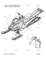 Наклейка боковая панель TOP левый Polaris 800 AXYS Pro RMK LE 155 (2017) (7183509)