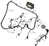 Штыревой корпус 3 цепей Can-Am Commander MAX 1000R EFI XT (2024) (409207000)