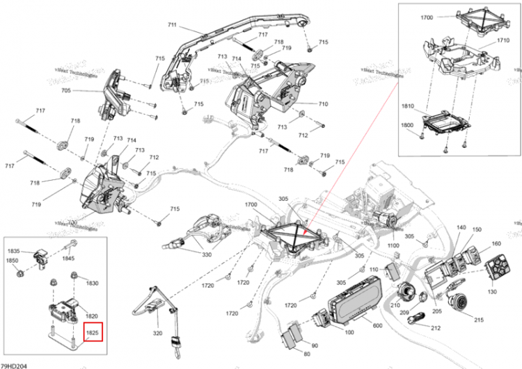 Датчик опора Can-Am Maverick MAX Turbo RR XRS Smart Shock (2024) (710009676)
