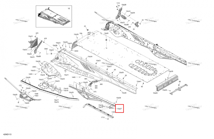 Torx кнопка головка винт M8 × 25 Ski-Doo Expedition 850 E-TEC SE (2024) (250001151)