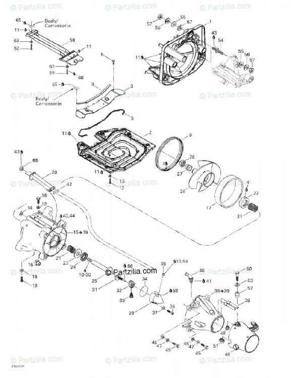 271001315 Support pompe *pump support, Bombardier.