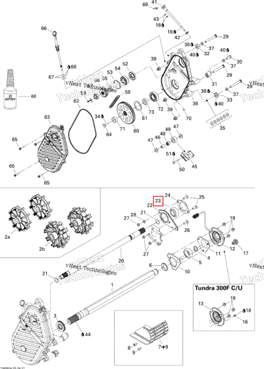 Шарикоподшипник Ski-Doo Skandic Tundra (2009) (504152535)
