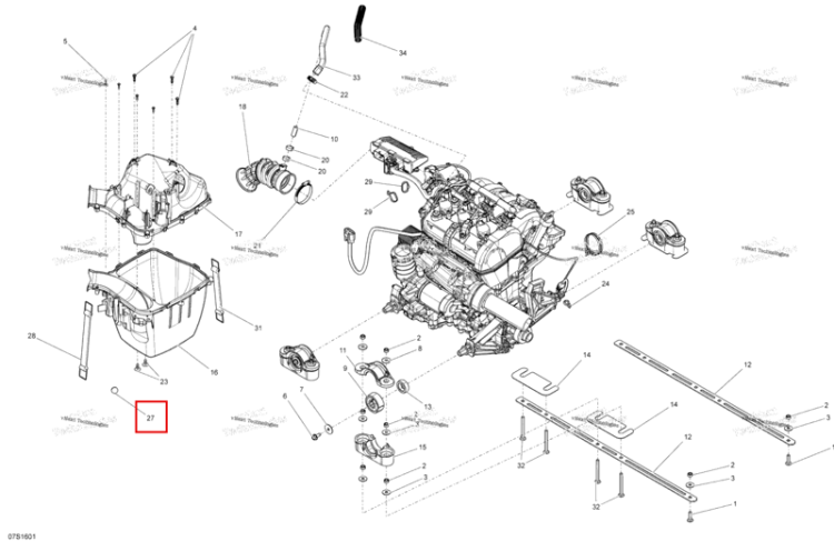 Floating шариковый Sea-Doo Spark (2016) (293830080)