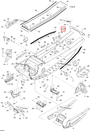Рама Ski-Doo 415129145