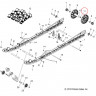 5137224 Вал втулка ролика катка гусеницы для снегоходов Polaris 600/800 RMK/PRO RMK 5137224
