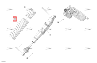 Legion красный компрессионный пружина Can-Am Maverick Turbo RR XRS (2026) (706205766)