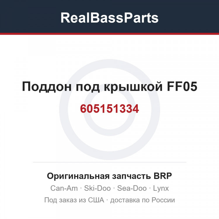 605151334 Поддон под крышкой FF05
