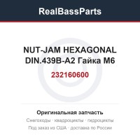 232160600 NUT-JAM HEXAGONAL DIN.439B-A2  Гайка M6
