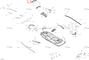 Mango оранжевый ободок в сборе комплект SE Sea-Doo 291004489