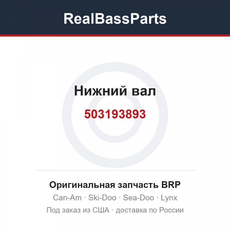 503193893 Нижний вал