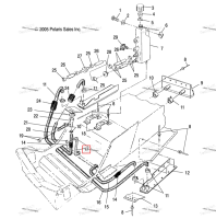 Шланг CLOSEOFF OUT ENG Polaris Widetrak LX (2006) (5411382)